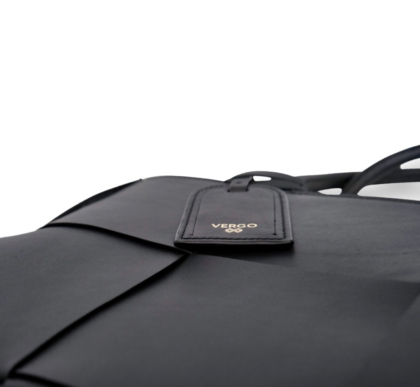 NEW! Woven Tote Black