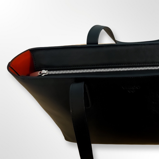 Zip Tote Black
