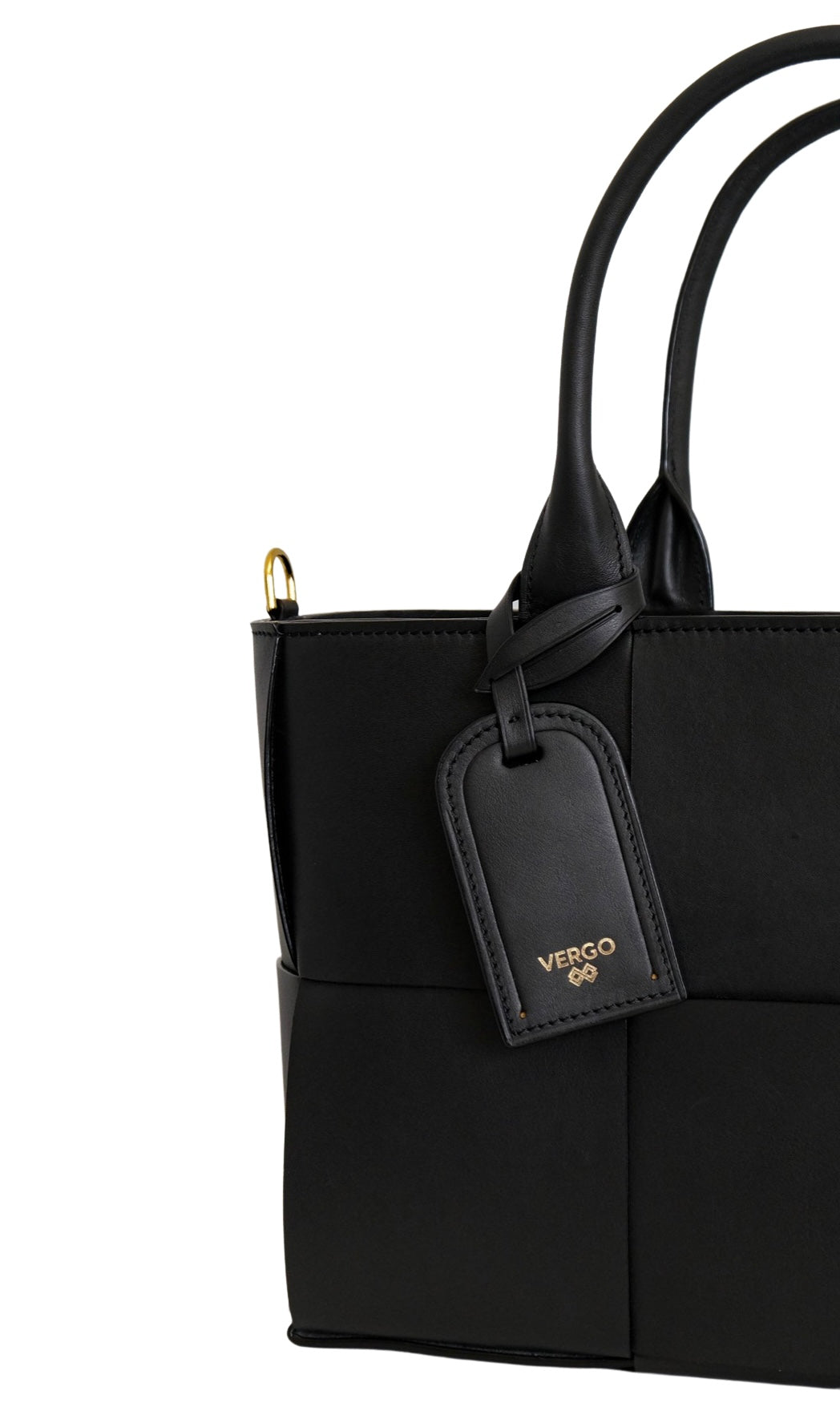 NEW! Woven Tote Black